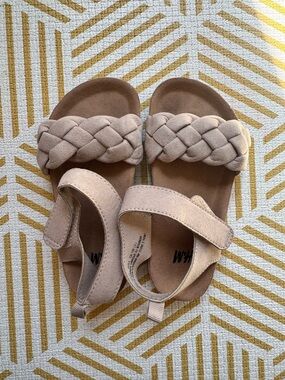H&M Braided Strap Kids Sandals in Light Beige